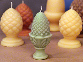 MAKING A CANDLE MOLD AND A BEESWAX CANDLE WITH TOM
